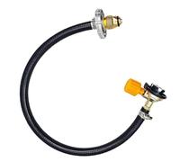 Adattatore di ricarica propano: bombola di gas a cartuccia con valvola di controllo on/off, tubo di collegamento con valvola di controllo on-off | Prolunga del connettore ad alta pressione per il camp