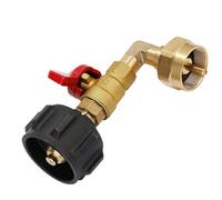 Adattatore di Ricarica Propano da 450 Grammi | con Valvola e Riduttore Compatto - Connettore Per Bombole 500 G,per Campeggio Grigliate all'Aperto Escursionismo Cucina