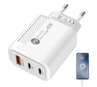 Adattatore di ricarica rapida | Blocco di ricarica del telefono con caricatore da muro veloce | Testa di ignifuga USB QC3.0 2PD 40W Type-C per telefono cellulare con protezione da surriscalda