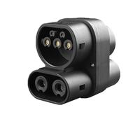 Adattatore di ricarica rapida for veicoli elettrici da CCS1 a CCS2 250A SAE J1772 AC+DC da 250KW(Black)