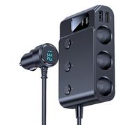 Adattatore di ricarica rapida per auto, con sette porte USB, per cellulare, presa rapida, per campeggio, viaggi, tablet, laptop
