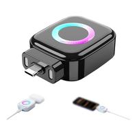 Adattatore di ricarica Smart Auto Stop, Protettore del cavo di ricarica automatico di sconnessione, Separatore completamente carico, Fornire la sconnessione fisica per il telefono (Nero)