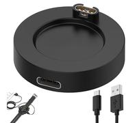Adattatore di ricarica USB C compatibile con G-armin Fenix 8/7/7X/7X Pro/7S/6/6X/5/Forerunner 570/970/945/965/Venu X1/Instinct/Quatix 8, cavo di ricarica Dock Station tipo C da 1 m (nero)