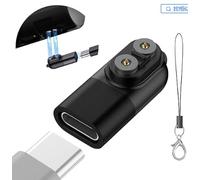 Adattatore di ricarica USB-C compatibile con lampade frontali serie LEDLENSER P&H, caricatore magnetico di ricambio per torce H5R H7R H15R H19R P18R ML6 P6R P7R P5R, adattatore di tipo C con cordino