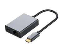 Adattatore di Ricarica USB-C/Ethernet per Chromecast (fino a 100 W di potenza) da USB C a RJ45 Ethernet 1000 Mbps per Chromecast i-Phone 15 Mac-Book Air Mac-Book Pro e Windows with Power Delivery