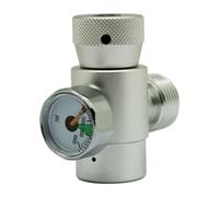 Adattatore di riempimento in metallo per Sodastream TR21-4 a W21.8-14, kit connettore bombola di gas CO2, perno valvola regolabile, per adattatore di ricarica in metallo durevole di alta qualità per