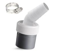 Adattatore di scarico per lavatrice, adattatore per tubo Ø 40 mm, ingresso Ø 19-23 mm, tubo con fascetta per lavatrice, collegamento per lavastoviglie asciugatrice