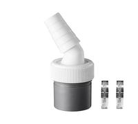 Adattatore di scarico per lavatrice, lavastoviglie e lavatrice, doppio connettore Y con uscita per tubo Ø 40 mm e ingresso Ø 18-24 mm con 2 fascette stringitubo per lavatrice (B)