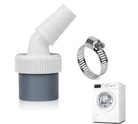 Adattatore di scarico per lavatrice,scarico lavatrice,adattatore per sifone per lavatrice,con raccordo di ingresso da 18 - 24 mm e uscita tubo da 40 mm con filettatura,per lavatrice, lavastoviglie