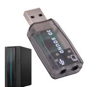 Adattatore di schede audio USB | 5.1 Adattatore audio USB stereo -Adattatore audio PC e PC per laptop per guardare la TV, l'ascolto musicale