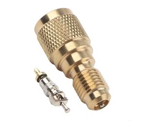 Adattatore di servizio lato basso R410A per condizionatori d'aria mini split che supportano tubi di ricarica da 1/4" e collegamento della pompa a vuoto
