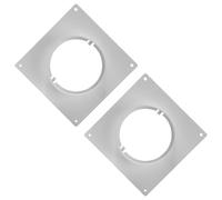 Adattatore di sfiato HVAC multiuso, 2 pezzi, flange, pannelli da parete per ventilatori secchi, flussi d'aria, conversione, uso quotidiano occasionale, collegamenti canali, flange