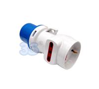 Adattatore di sistema 16A 3P IP20 con presa schuko