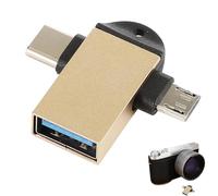 Adattatore di tipo C, convertitore USB per connettività del dispositivo, metallo leggero con compatibilità multi-porta, lettura e backup rapidi, funzione plug and play facile per smartphone e tablet