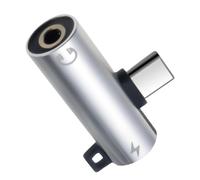 Adattatore di tipo C - Lega di alluminio , splitter di ricarica, jack audio da 3,5 mm | Adattatore di tipo C a risparmio di spazio per il controllo vocale di ricarica musicale per smartphone