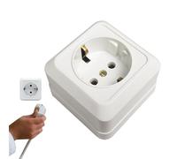 Adattatore di uscita internazionale,Adattatore di uscita UE, di viaggio tedesca CA 250 V per l'Europa | da viaggio in Francia impermeabile professionale in rame 16A