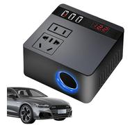 Adattatore di uscita per auto, inverter 12 V 24 V, ricarica auto per computer portatile, adattatore per auto, porte di ricarica rapida USB 150 W per presa di tappatura esterna
