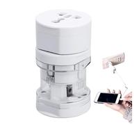 Adattatore di Viaggio, Adattatore USB Compatto Convertitore, Presa Multipla Ricarica Rapida Accessori Viaggio Per Crociera Zaino Campeggio Stanze Studenti