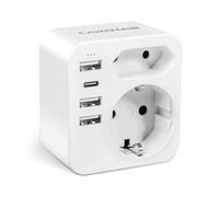 Adattatore di viaggio Australia Adattatore Cina Italia con 3 USB C + 1 USB-C, Aadattatore di viaggio per Nuova Zelanda, Argentina, Adattatore Australia