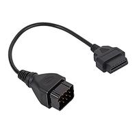 Adattatore diagnostico, Cavo diagnostico Connettore OBD2 Adattatore da 12 Pin a 16 Pin Accessori per Auto Estensione Adatta per Renault