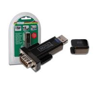 ADATTATORE DIGITUS CONVERTITORE USB 2.0 D-SUB 9 MASCHIO NERO