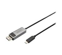 Adattatore - Digitus - DB-300334-010-S - USB-C - DisplayPort - 1m - Nero