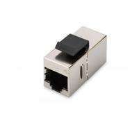 Adattatore Passante 2X8 Poli Rj45 Schermato Cat.5E Con Ganci Per Pannelli
