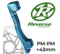 Adattatore Dischi Freno Reverse PM-PM Ø 203MM +43MM Blu Chiaro