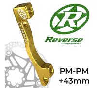 Adattatore Dischi Freno Reverse PM-PM Ø 203MM +43MM Oro