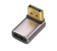 Adattatore DisplayPort 1.4 8K 90 gradi ad angolo retto maschio a femmina connettori verticali convertitore a forma di L Extender adattatore DisplayPort fotocamera