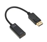 Adattatore DisplayPort a, Cavo 4K 60Hz, per Monitor e TV | Materiale PVC resistente, lunghezza 0,2 m, supporta la modalità doppia, compatibile con computer, ideale per presentazioni,
