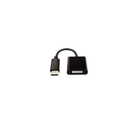 V7 Adaptador negro de vídeo con conector DisplayPort macho a DVI-I hembra activo