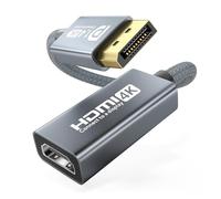 Adattatore DisplayPort a HDMI 4K 60Hz, DisplayPort a HDMI Monitor unidirezionale DP maschio a HDMI femmina Convertitore con G-Sync FreeSync Campatible per desktop, laptop, scheda grafica, HP, Dell