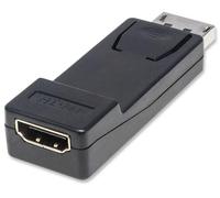Manhattan 151993 Adattatore Displayport Dp Maschio HDMI Femmina, Nero