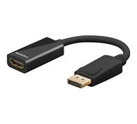 goobay Cavo DisplayPort - Adattatore DisplayPort a HDMI - Placcato in oro, per PC/Laptop a schermo esterno - Costruzione robusta, materiali di alta qualità, riproduzione di immagini a colori / 75269