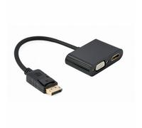 Adattatore DisplayPort con HDMI GEMBIRD A-DPM-HDMIFVGAF-01 Nero 10 cm