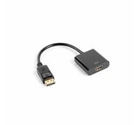 Adattatore DisplayPort con HDMI Lanberg AD-0009-BK Nero 10 cm