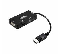 Adattatore DisplayPort con VGA/DVI/HDMI 3 en 1 NANOCABLE 10.16.3301-BK Nero