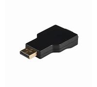 Adattatore DisplayPort - DisplayPort maschio - VGA Femmina 15p - 1080p - Placcato oro - Dritta - Tondo - ABS - Antracite - Scatola