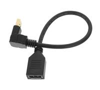 Adattatore Displayport Maschio Angolato Cavo Prolunga per Host e Monitor Design Ergonomico per Esperienza Ottimale e Ampia Compatibilità