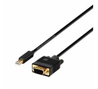AISENS A125-0362 cavo convertitore mini dp a VGA, mini dp maschio a VGA maschio, nero, 2,0 m
