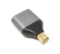 SYSTEM-S Adattatore DisplayPort Mini DP maschio a USB 3.1 tipo C femmina 4K cavo in grigio