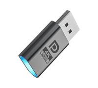 Adattatore DisplayPort per emulatore monitor senza testa per telecomando | Schermo virtuale 4K, spina in metallo senza driver, design esterno senza alimentazione
