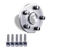 Adattatore distanziale per allargamento Cerchi Auto PCD 5x120 CB 72.6 per BMW E60 E90 in Lega di Alluminio forgiato 2 Pezzi 1 Coppia distanziale Nero 35 mm (Adattatore Argento 15 mm)