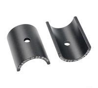 Adattatore distanziale per riduttore del manubrio della bici da 25 4 mm a 31 8 mm, struttura in lega di alluminio per montaggio durevole sul manubrio della bicicletta (nero)