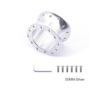Adattatore Distanziale Per Volante Sportivo Car Tuning 30 Mm 50 Mm In Alluminio Per Kit Mozzo Mozzo Racing(50MM-Silver)