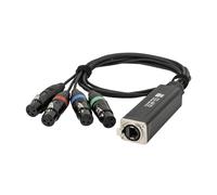 Adattatore DMX 4 canali Showgear 96001 - 4 universi in 1 cavo CAT