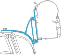 Adattatore dometic 029 per tenda a parete pw 1100 / pw 1500 vw multivan t5 / t6