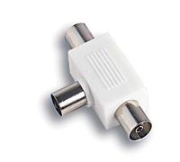 Adattatore Doppio Coassiale Tv Fme Spina Prese 2 Ohm 75 9,5 mm 10 Pezzi