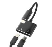 Adattatore Doppio Lightning Jack Cuffie Caricatore(2in1)per iPhone 14 13 Pro Max per Apple MFi Certified Cavo Aux Audio Dongle per iPad Cavetto Autoradio Accessori Lighting Headphone Ricarica Adapter
